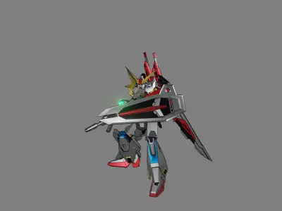 Attacker Gundam 17 3D model