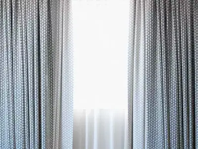 Curtains 69 Curtains with Tulle LUUM 3D model