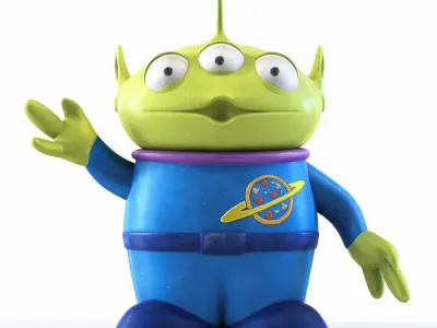 Toy Story Alien Low-poly 3D model