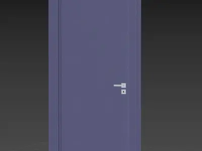 01 03 Blue Door Low-poly 3D model