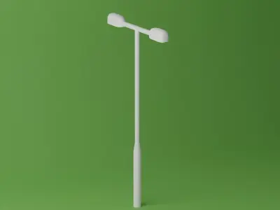 Street Light Low-poly 3D model