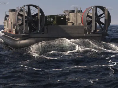  LCAC and US Army Trucks 