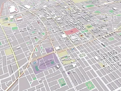 Cityscape Chiclayo Peru 3D model