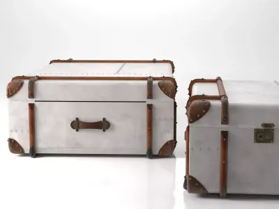 Metal Trunk Table 3D model