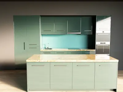 91-Kitchen7 glossy 8 3D model
