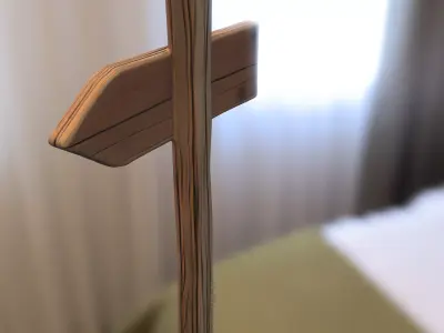 Halloween Wooden Signpost Low-poly 3D model