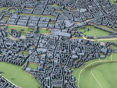 Edinburgh City Scotland 3D model