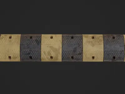Traffic Bump Game Ready Model Low-poly 3D model