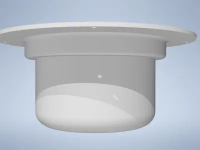 Siphon FI 50 PURUS DUSCHBRUNN ABS plastic low build 3D model