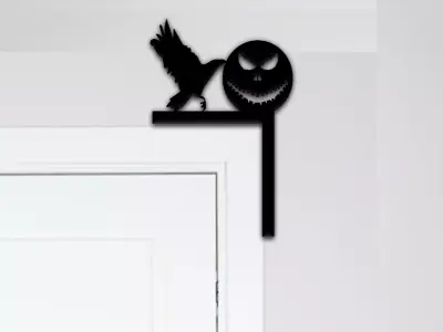 Jack O Lantern Door Corner Decor 3D print model