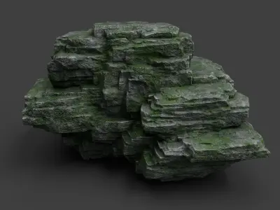 Rock 8-7 Low-poly 3D model