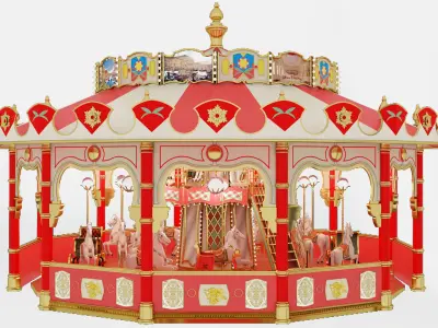 carousel 3D model