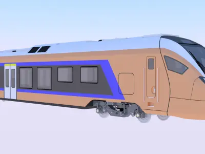 Stadler Flirt train exterior 3D model