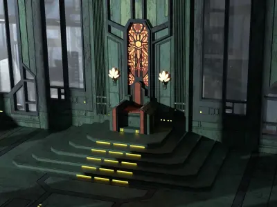 Mandalorian Throne Room 1-12 scale Blackseries 3D print model