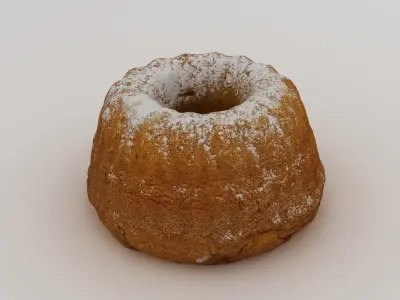 Gugelhupf Cake 001 3D model