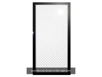 Doors Security Screen Iron 3D Model Pack
