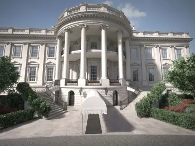 The White House Complex 3D model