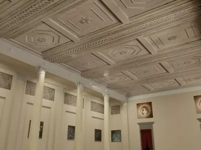 3d model Sala 8 colonne palazzo reale Milano  3D model