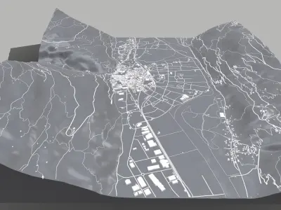 Cityscape Morbegno Italy 3D model