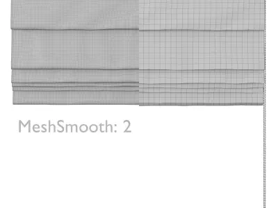 Roman Curtains 140 Kvadrat Even 3D model