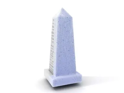 Marble Obelisk Engraved model pack Low-poly 3D model