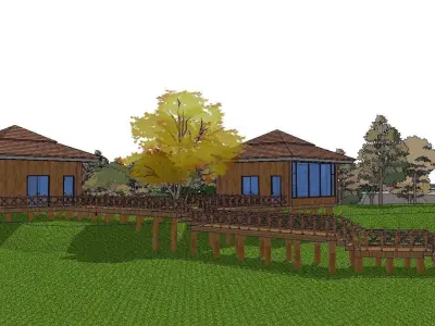 Creative Design-Holiday Cabin-0124 3D model
