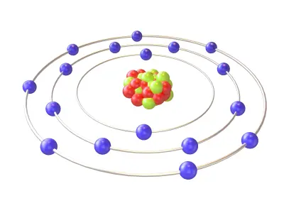 Chlorine Chemical Element v1 003 Low-poly 3D model