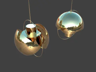 globe light 3D model
