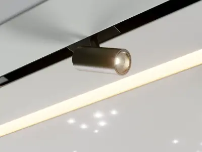 ceiling light 001 Low-poly 3D model