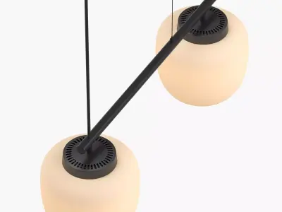 Devorm Split Straight Rail Pendant Acorn Lamps 3D model