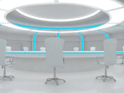 Sci Fi Meeting Room 3D model