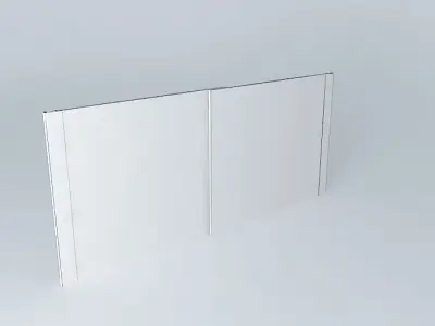 Sliding door with aluminum handle Dynamic Component Free 3D model