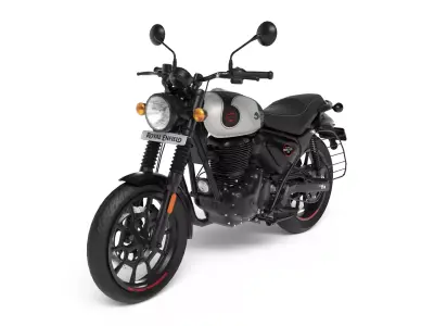 Royal Enfield Hunter 350 Tokyo Black - Realistic 3D Model Low-poly 3D model