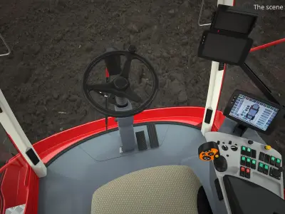  Self Propelled Crop Sprayer with Telescopic Boom Red 