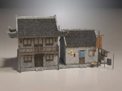 Ancient buildings Chinese Ancient architecture 3D model get