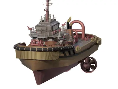 US WORKING BOAT 3D model