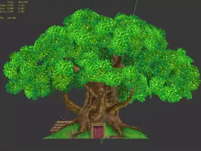 Plant - Tree House - Building 05 3D model