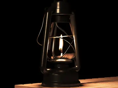 Camping lantern 3D model
