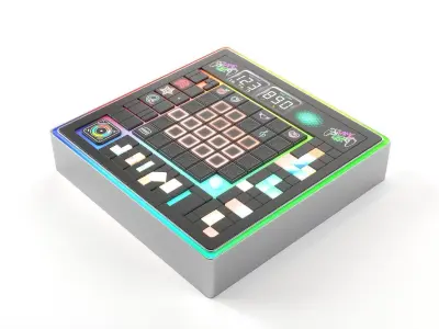 electronic puzzle game 3D model