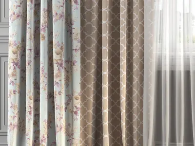 Curtain Set 151 3D model