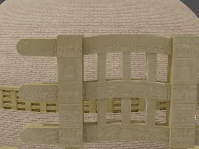 Sanchi Stupa - 3D model 3D model