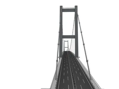 Bosphorus Suspension Bridge 3D model