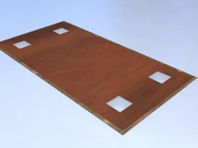 Embeded table Free 3D model