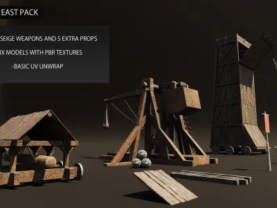 Medieval East Pack 3D model