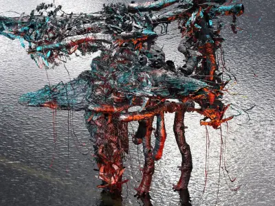 Deep ocean leviathan monster station 3D model