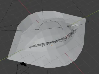 Animated Blinking Eyes with Celestial Design 3D model