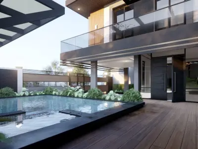 Meraki Villa1 Low-poly 3D model