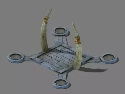 Ancient Glacier - Snow Transfer Point 01 3D model