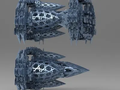 cyberpunk weaved collection  3D model