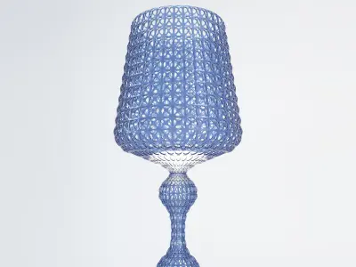 Kartell Kabuki Floor Lamp - Sea Blue 3D model